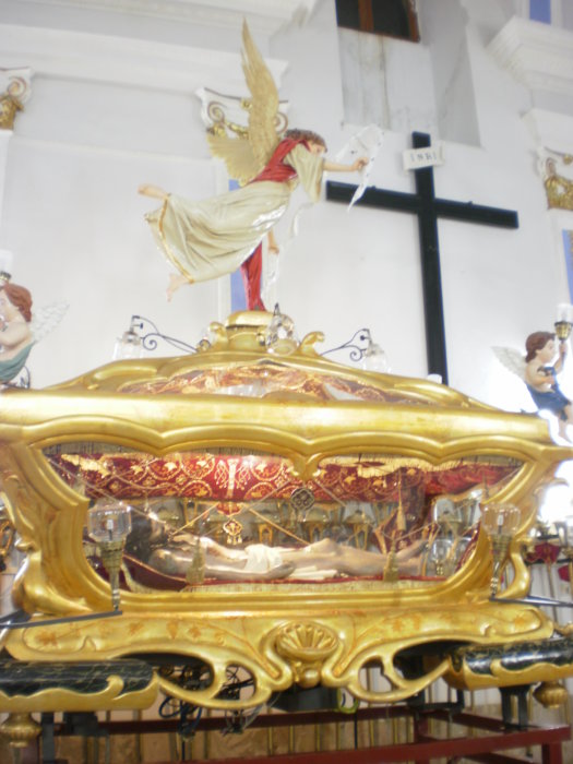 Urna Chrystusa z XIX wieku. Mussomeli